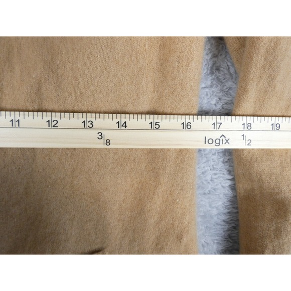 Saks Fifth Avenue 100% Cashmere Tan Hooded Cardigan Sweater Women's XS - Picture 4 of 7